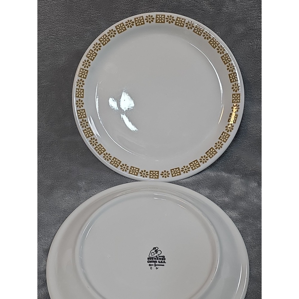 Vintage Shenango China USA 9 Inch Plate Geometric‎ Floral Pattern 33 Available